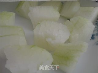 干贝丝浇冬瓜菊的做法步骤：3