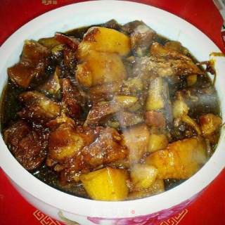 红烧牛腩土豆的做法步骤：6