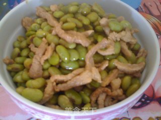 青豆炒肉丝的做法步骤：3