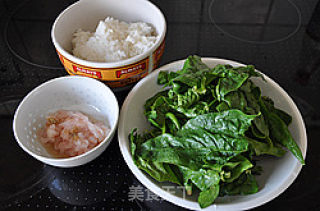 好消化的鸡肉菠菜粥的做法步骤：1