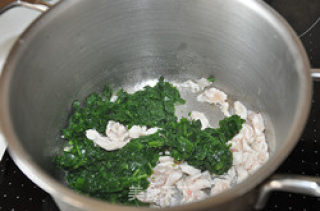 好消化的鸡肉菠菜粥的做法步骤：5