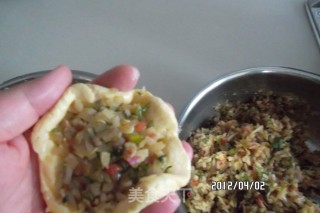 菜团子菜饺子的做法步骤：10