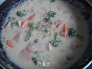 白汁意大利粉的做法步骤：15