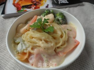 白汁意大利粉的做法步骤：17