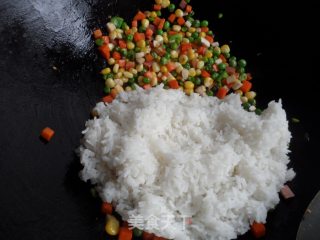七彩焗饭的做法步骤：5