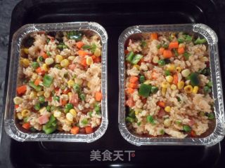 七彩焗饭的做法步骤：7