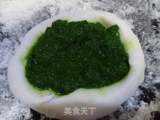 清明小点——三叶草青团的做法步骤：8
