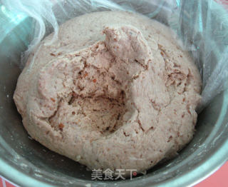 葡萄干天然酵种莜面馒头的做法步骤：4