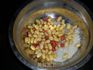 核桃花生豆浆的做法步骤：7