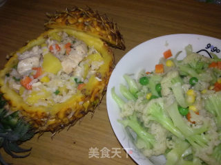 菠萝鸡肉饭的做法步骤：4