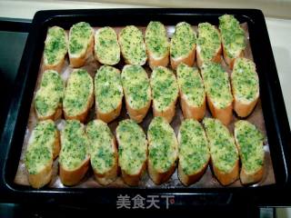 法式蒜香面包片的做法步骤：8