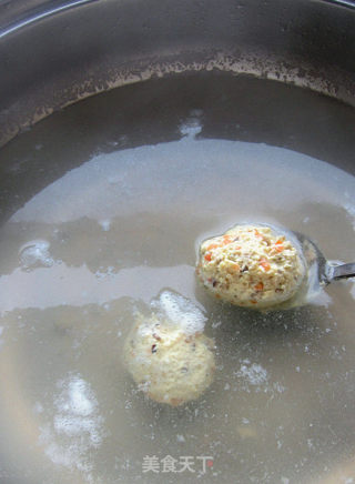{蔬菜香菇鸡肉丸}的做法步骤：3