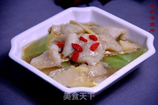 莴笋溜鱼片的做法步骤：12