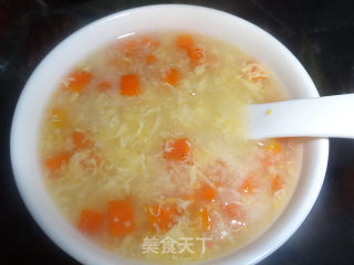 消食化滞宽肠通便——胡萝卜蛋花玉米渣的做法步骤：9