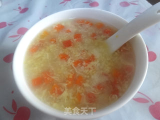 消食化滞宽肠通便——胡萝卜蛋花玉米渣的做法步骤：11