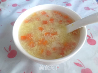 消食化滞宽肠通便——胡萝卜蛋花玉米渣的做法步骤：12