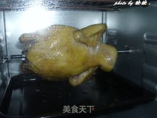 啤香盐焗烤全鸡的做法步骤：10