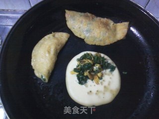 玉米菜煎饼的做法步骤：10