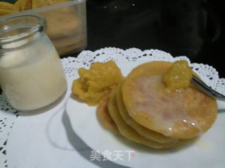 南瓜泥配南瓜饼是什么味道？那就是---一样的美味咯！的做法步骤：7