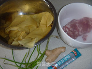 鸡汁百叶包的做法步骤：1