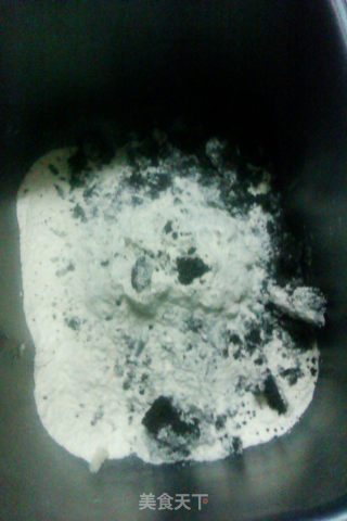 黑芝麻豆渣馒头的做法步骤：2