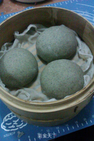 黑芝麻豆渣馒头的做法步骤：5