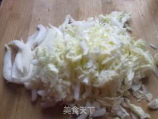 叉烧肉白菜炒面的做法步骤：3