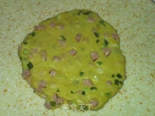 葱花火腿司康的做法步骤：11