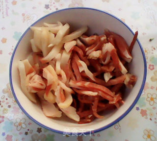 美味小炒——西兰花炒火腿肉的做法步骤：4