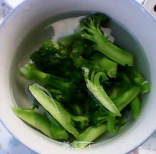 美味小炒——西兰花炒火腿肉的做法步骤：7