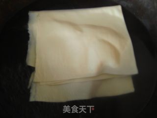 三丝豆皮卷的做法步骤：5