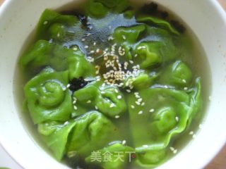 翡翠馄炖的做法步骤：15