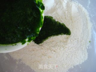 菠菜豆沙卷的做法步骤：4