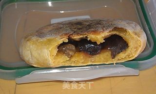 无油的玫瑰蜜豆南瓜饼的做法步骤：4