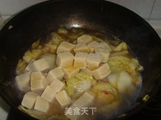 白菜炖冻豆腐的做法步骤：6
