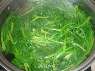 菠菜拌粉条的做法步骤：2