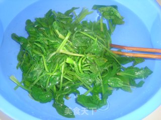 菠菜拌粉条的做法步骤：3