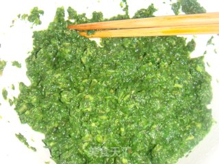 艾草肉包的做法步骤：2