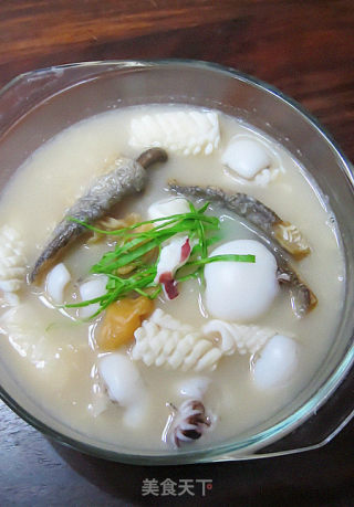 麦香海鲜汤的做法步骤：9
