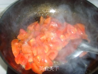西红柿鸡蛋炒蒜苗的做法步骤：6