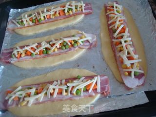 不信你不馋——培根面包的做法步骤：7