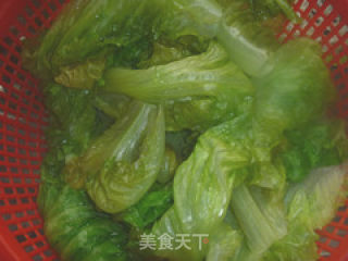 【清淡爽口】——麻酱拌生菜的做法步骤：3