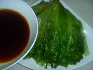 【清淡爽口】——麻酱拌生菜的做法步骤：5