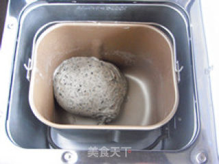 多吃粗粮更健康--黑芝麻吐司的做法步骤：2
