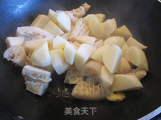 咖喱焖金钱肚的做法步骤：6