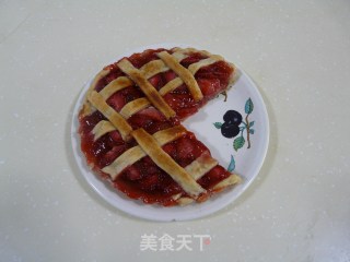 鲜草莓派（6寸派盘）的做法步骤：8