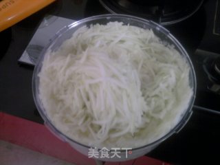 逸杉妈妈的番茄瓠子饼的做法步骤：2