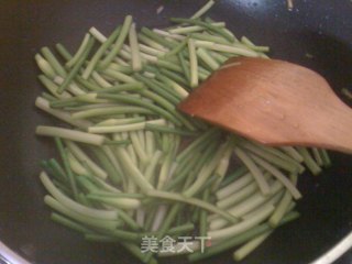 蒜苔烩肉丝的做法步骤：4