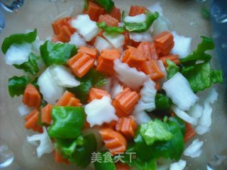 素鸡什锦菜的做法步骤：4