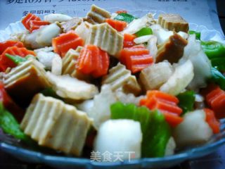 素鸡什锦菜的做法步骤：5